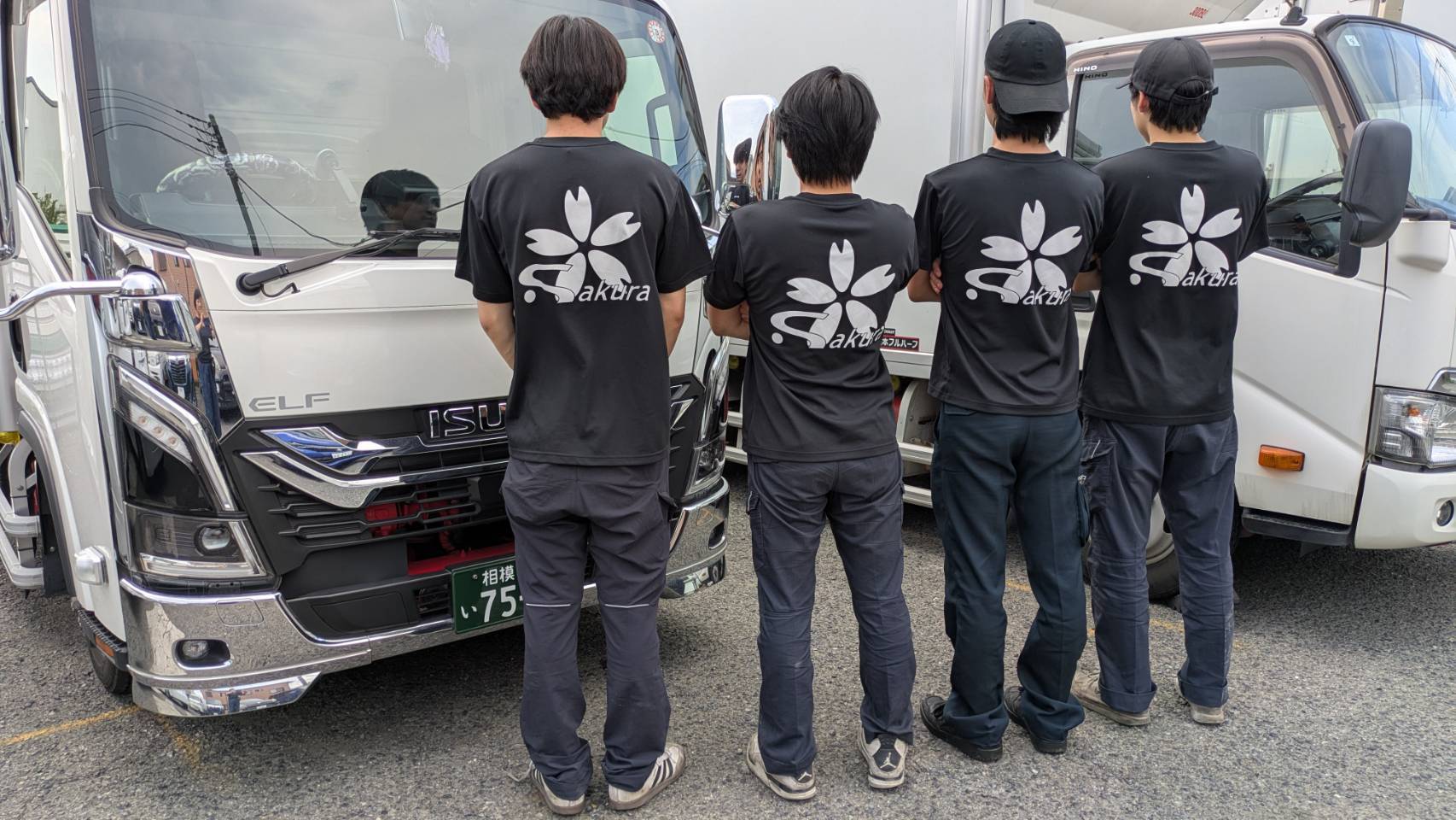桜物流スタッフのスナップ写真